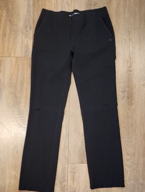 Betabrand DPYP Dress Pant Yoga Pant Pointe Knit Pants Black Pull On size XL Tall